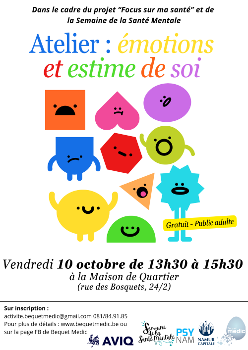 Atelier : émotions et estime de soi