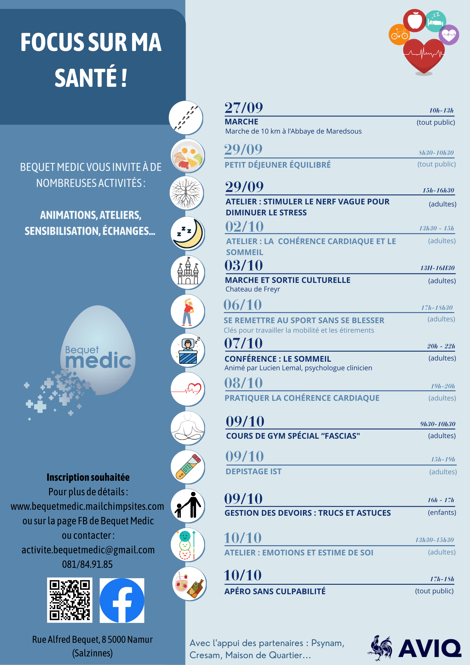Focus sur ma santé !