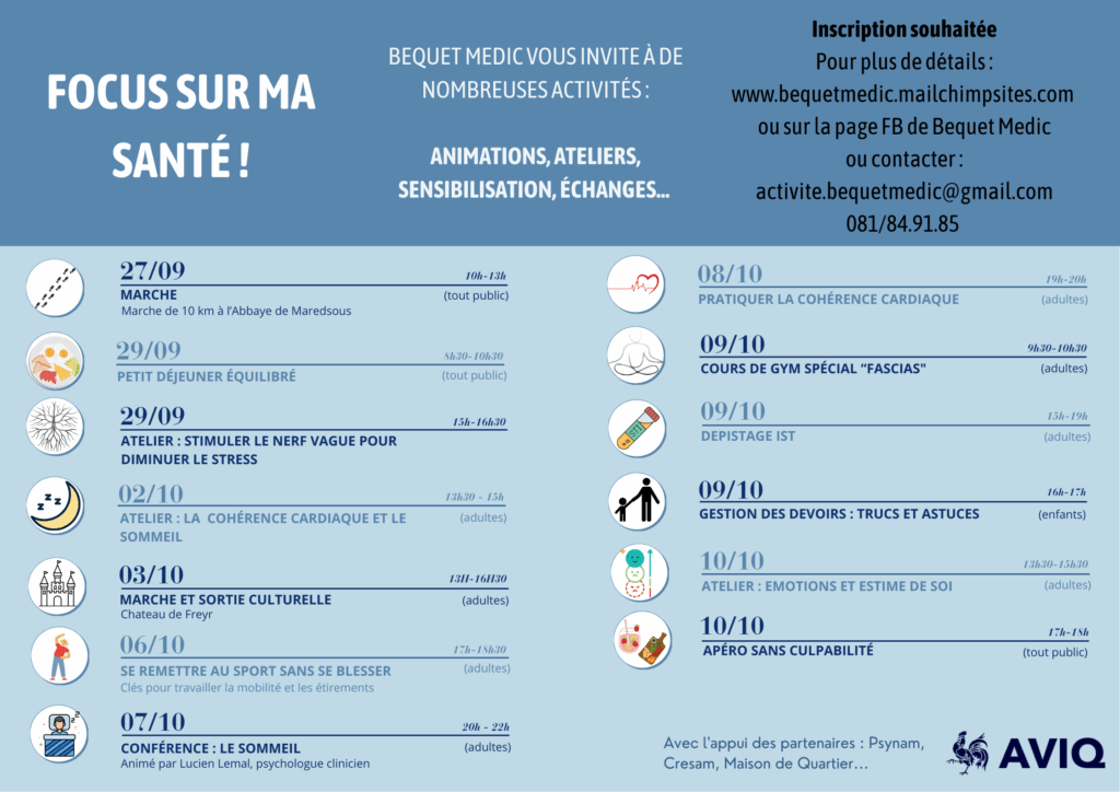 Focus sur ma santé !